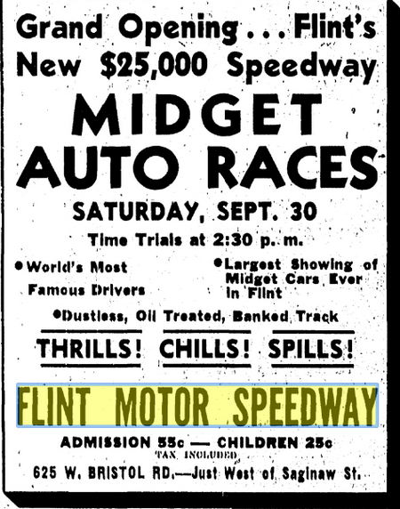 Flint Motor Speedway - Sept 1939